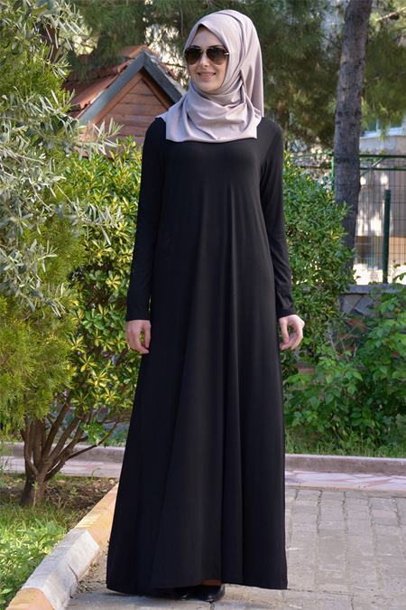 Henna Elısa Siyah Salaş Elbise
