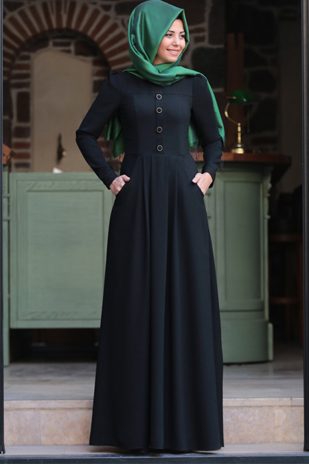 An Nahar Siyah Hafsa Elbise