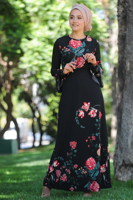 Nurgül Çakır Siyah Eylül Elbise