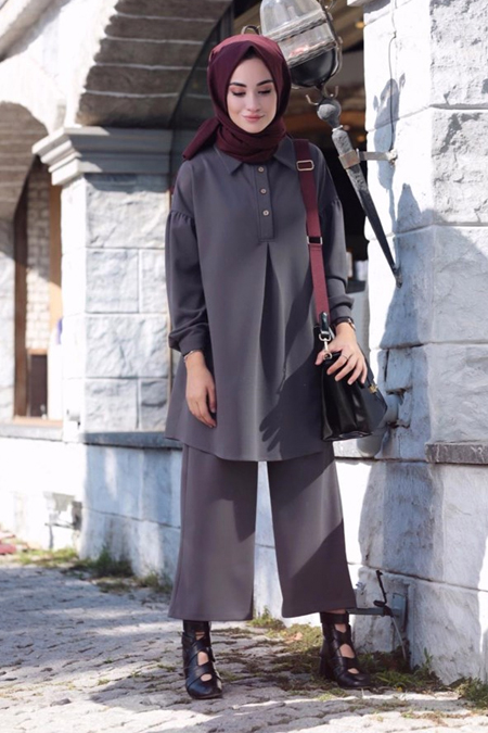 Kadriye Basturk Basic Tunik Pantolon Takım