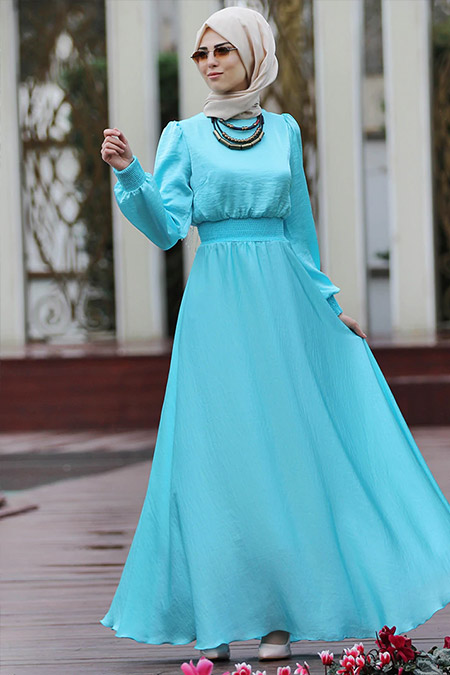 Nurkombin Bebe Mavisi Yağmur Elbise