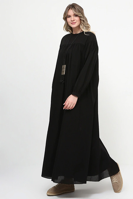 Alia Siyah Salaş Elbise