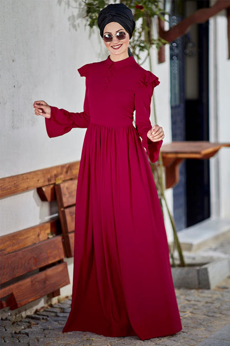 An-Nahar Kırmızı Zeynep Elbise