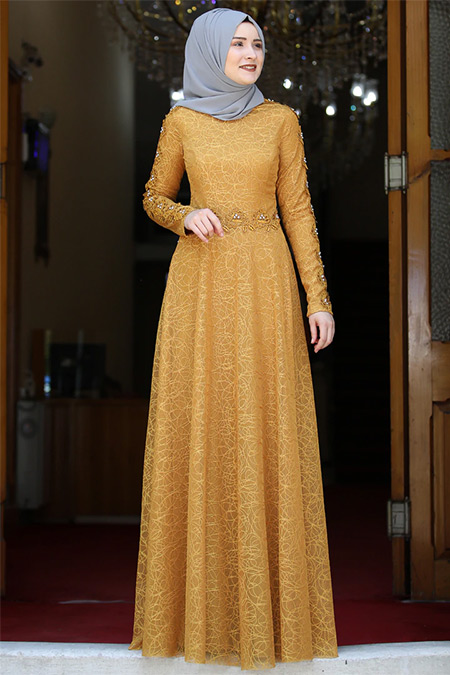 Rana Zenn Hardal Dilara Abiye Elbise