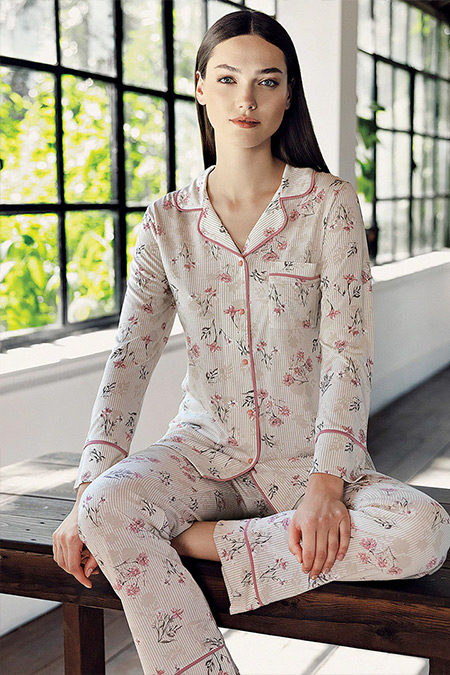 Artış Collection Gül Kurusu İkili Pijama Takımı