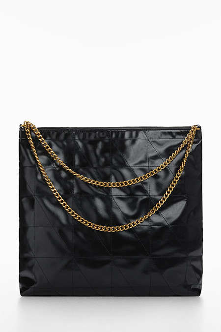 Mango Siyah Zincirli Bucket Çanta