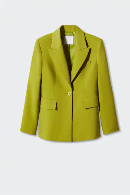 Mango Yeşil Cepli Takım Blazer Ceket