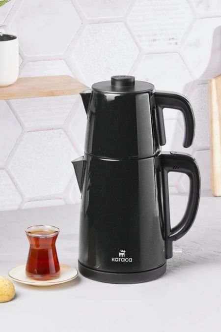 Karaca Siyah Gastro Dem Çelik Çay Makinesi ve Su Isıtıcı