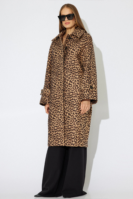 Koton X Zeynep Bastık Leopar Oversize Trençkot